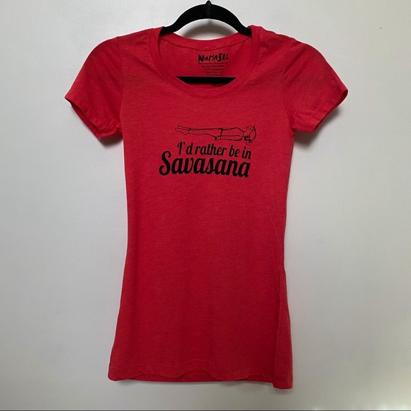 “I’d rather be in Savasana” Fitted T-shirt - Picture 2 of 6